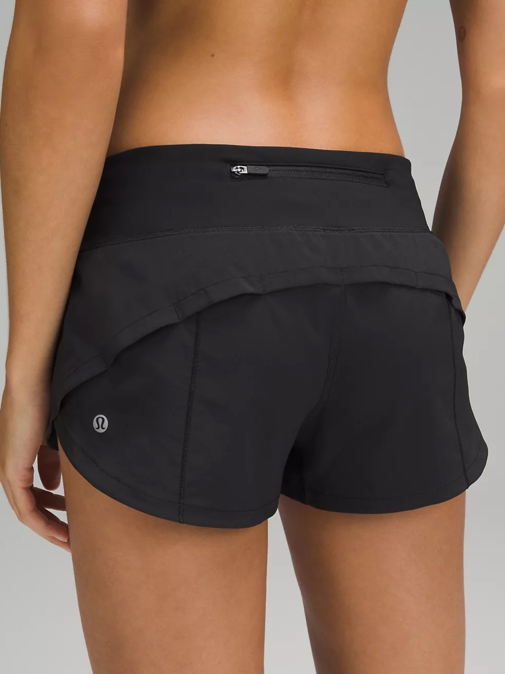 Lululemon Speed Up Low-Rise Lined Short 2.5", Black, Size 12, NWT